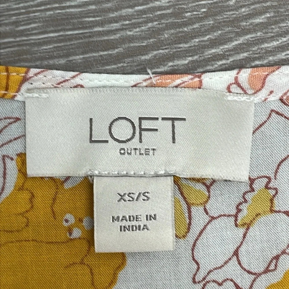 LOFT Floral Modal Open Front Duster Kimono XS/S - Picture 11 of 15